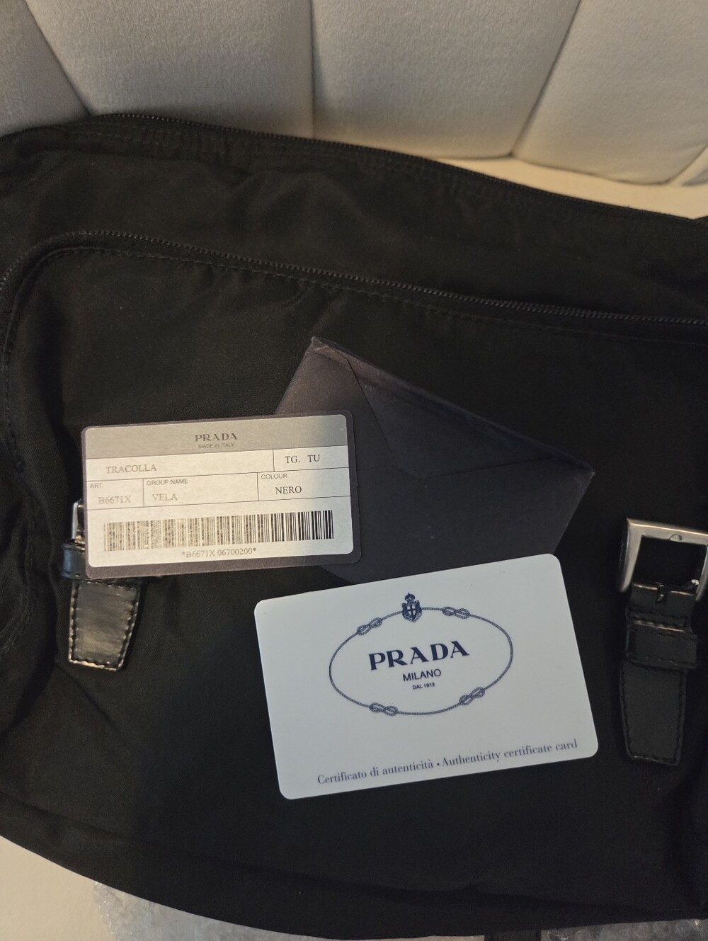 Prada Black Nylon Messenger Crossbody Bag - Picture 6 of 6